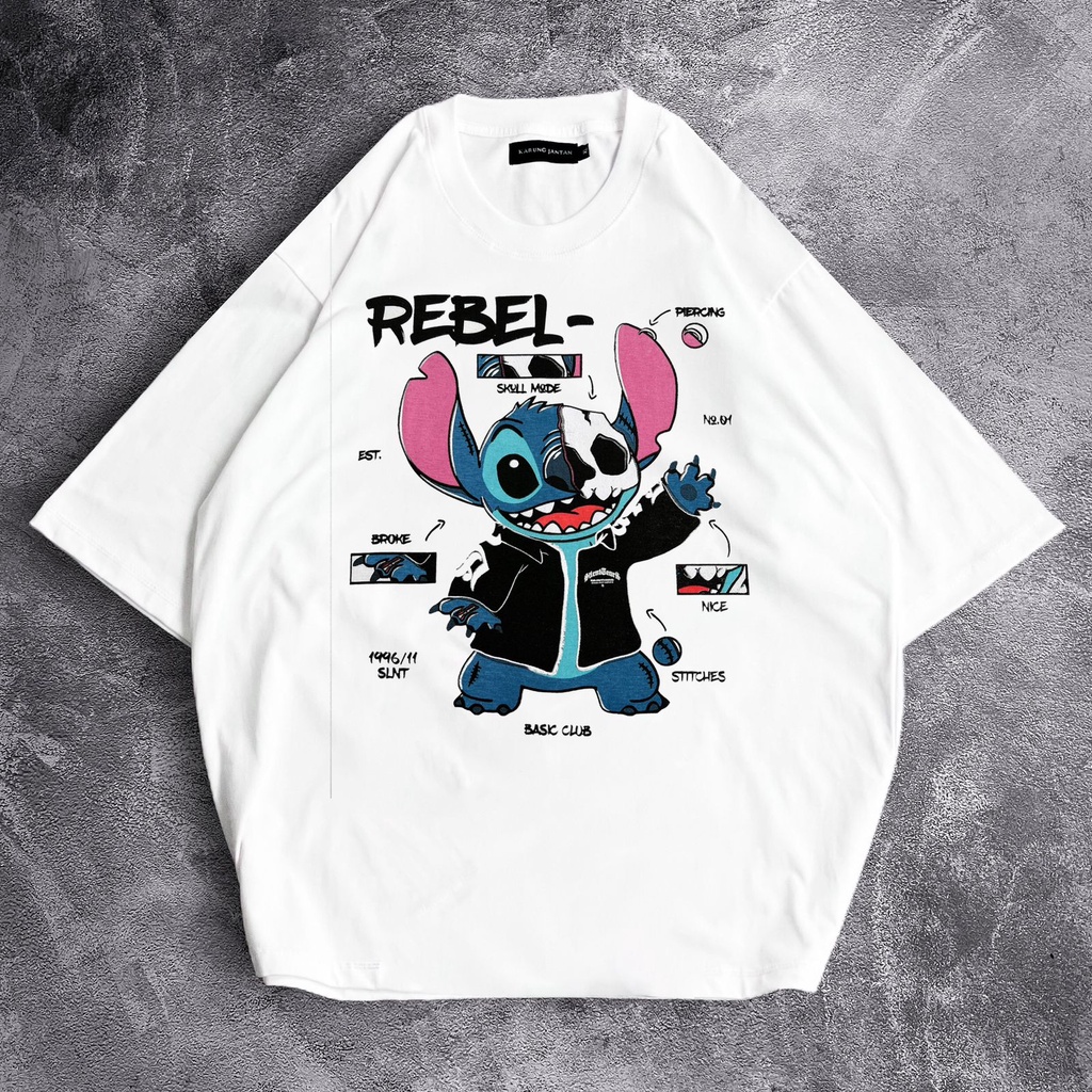 [Oversize] BAJU KAOS OVERSIZE / OVERSIZE T-SHIRT &quot;stitch&quot;