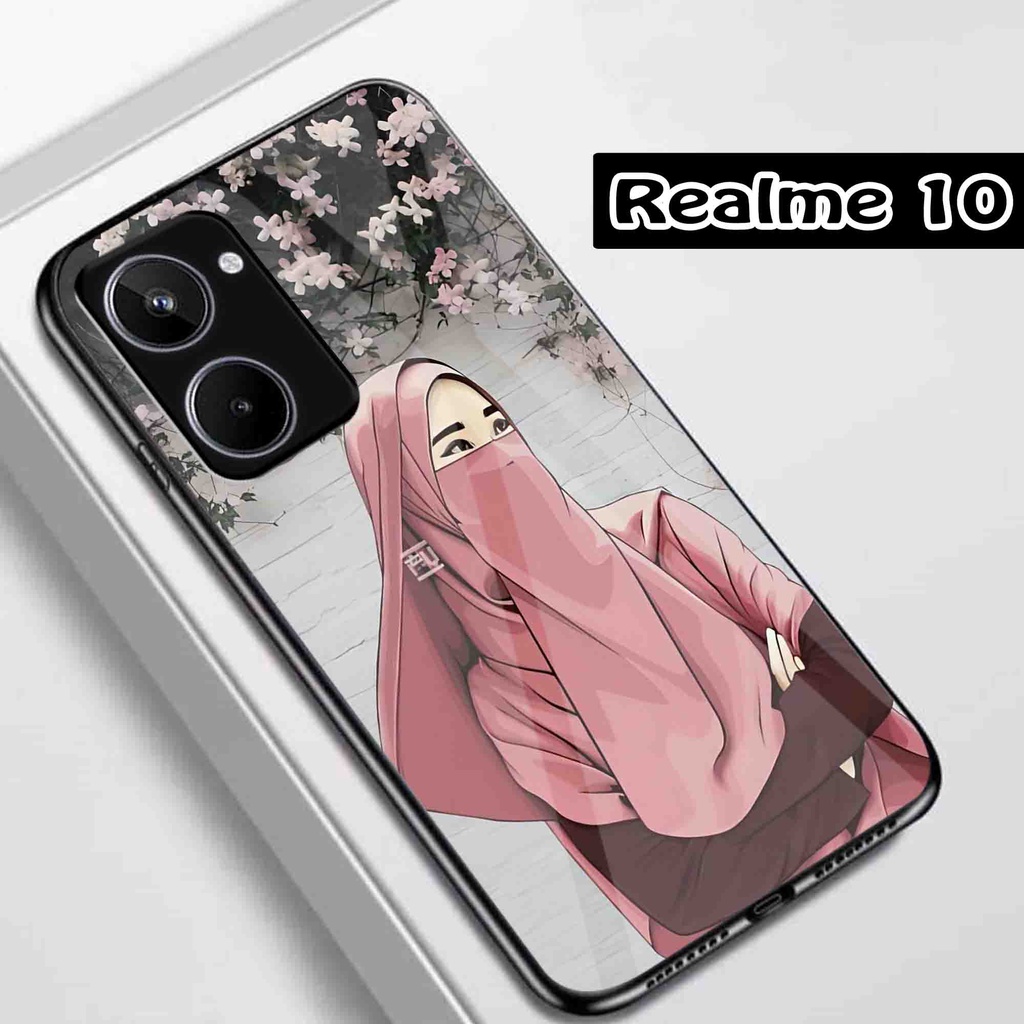 (Q29) Softcase Realme 10 - Softcase Kaca Realme 10 - Case Aesthetic Realme 10 - Case keren Realme 10
