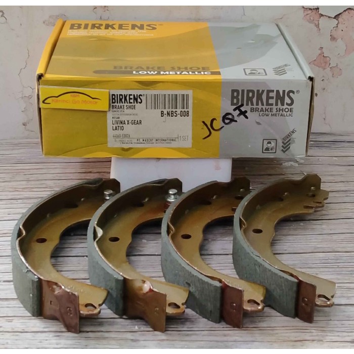 BRAKE SHOE KAMPAS REM BELAKANG  LATIO 2004-2009 BIRKENS NBS-008