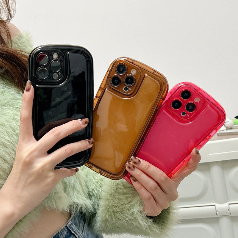 New Simple 3Colors Clear Soft Case HP OPPO A1 Pro Reno 2F 5 6 7Z 8 9 Pro A9 A5 A31 A53 A33 2020 A15 A15S A35 2021 F11 A57 2022 A3S Realme C1 A36 A76 A96 A58 5G