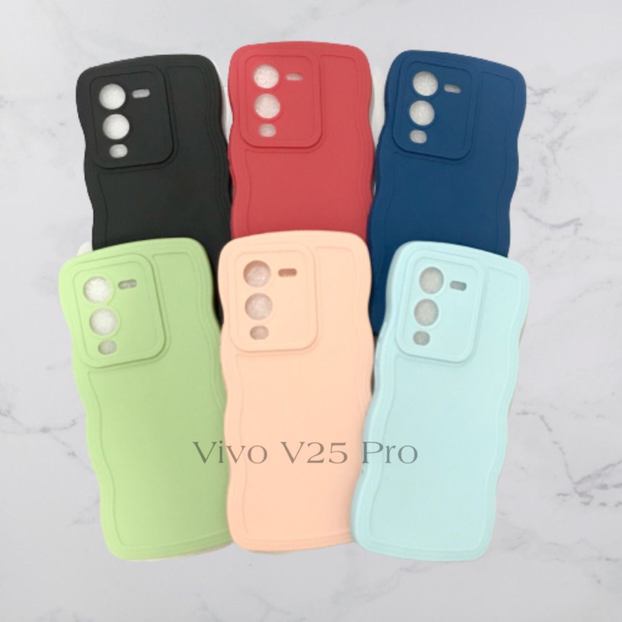 CASE VIVO V25 PRO - SOFTCASE SILIKON GELOMBANG WAVY PRO CAMERA - GA
