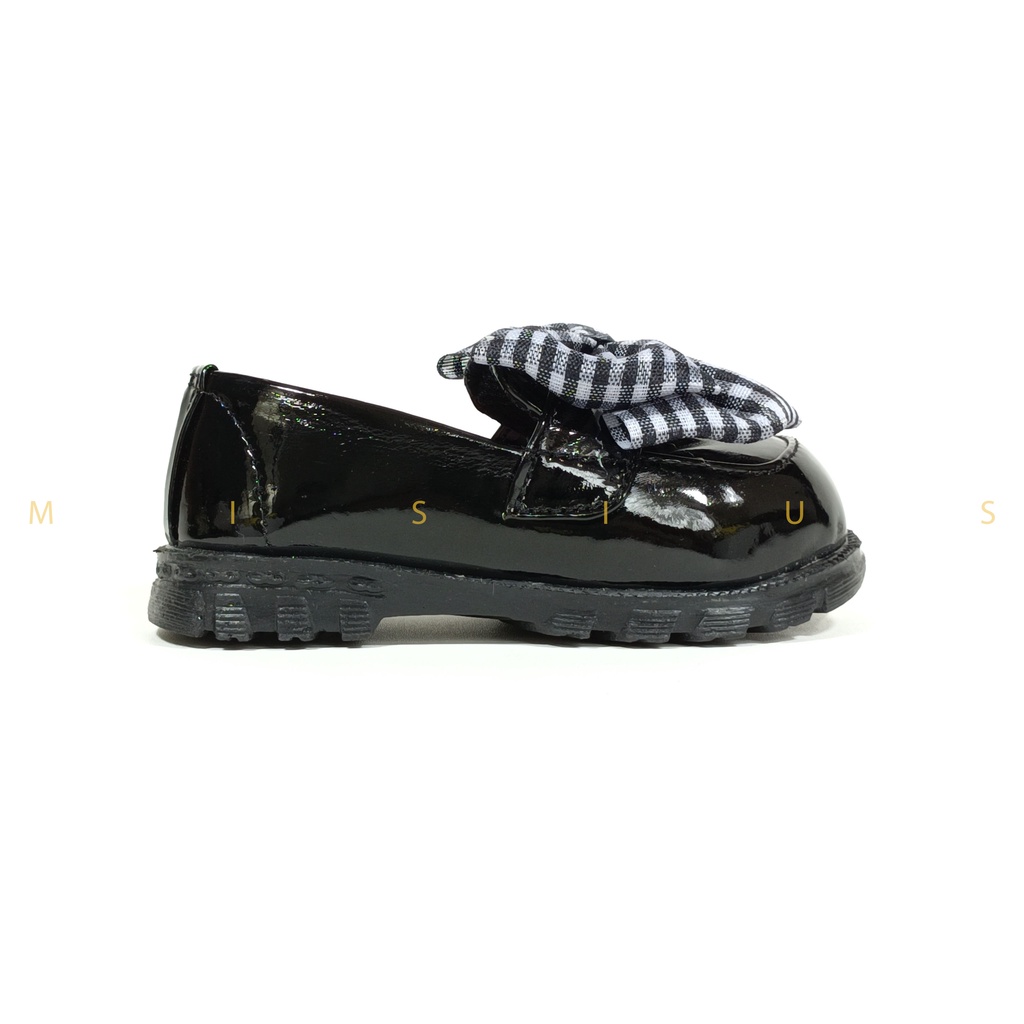Misius PANDORA Sepatu Anak Perempuan Slip On Loafers Variasi Pita Besar