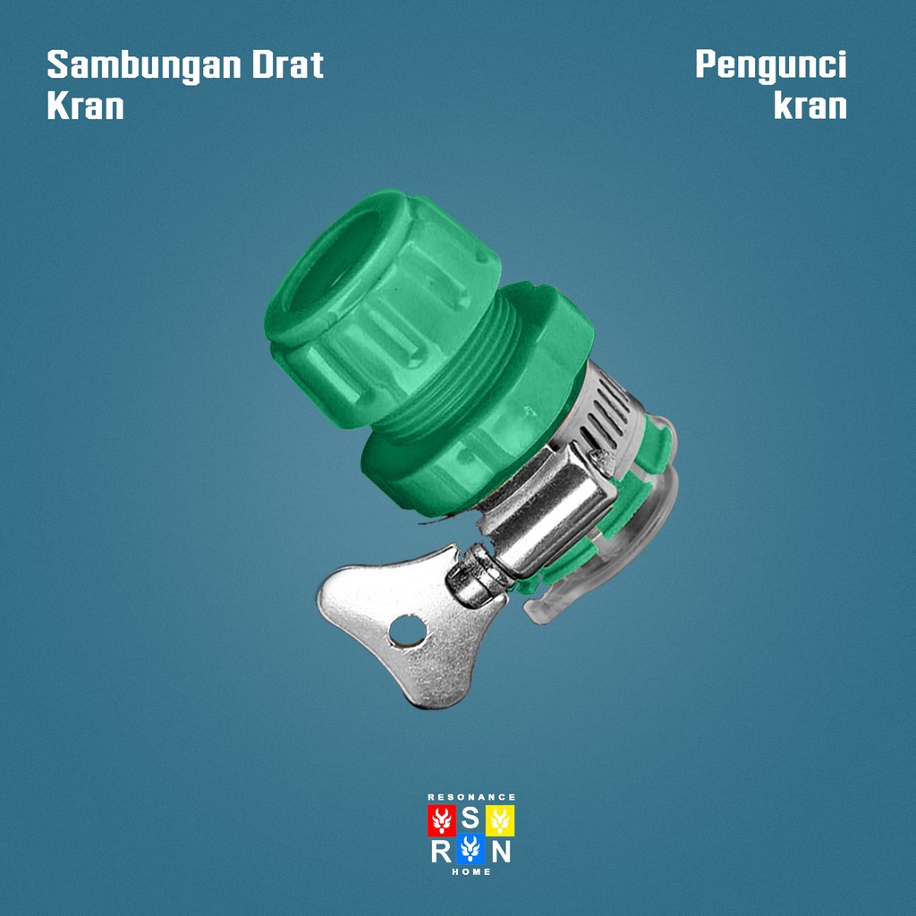 Drat Sambungan Selang Air 1/2 - 3/4 / Hose Connector Resonance Home