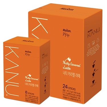 Maxim Kanu Nutty Caramel Latte 17.3 Gr Hand Carry Kopi Korea