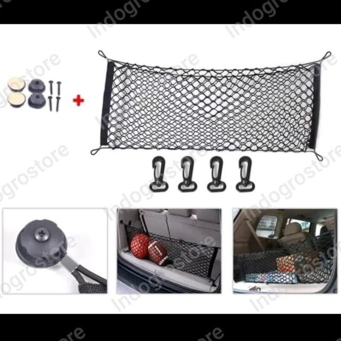 Jaring Bagasi belakang / Cargo Net Double Mobil New Ayla Sirion Sigra