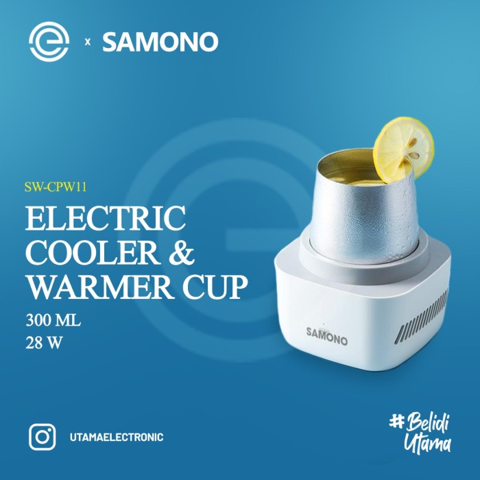Samono Electric Cooler And Warmer Cup Sw-Cpw11 #Original