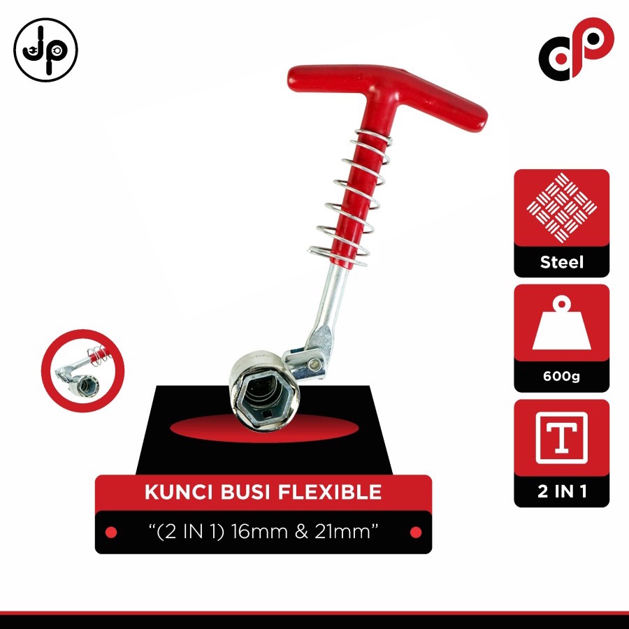 Kunci Busi Flexible (2 IN 1) 16mm &amp; 21mm