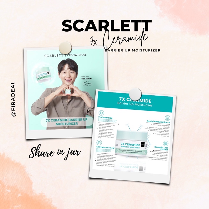 [SHARE IN JAR] SCARLETT 7x CERAMIDE BARRIER UP MOISTURIZER