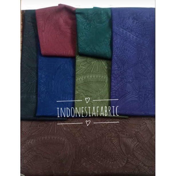 Kain bahan Wolfis Emboss wolvis embos gamis tunik koko kemeja jilbab hijab pashmina kerudung seragam