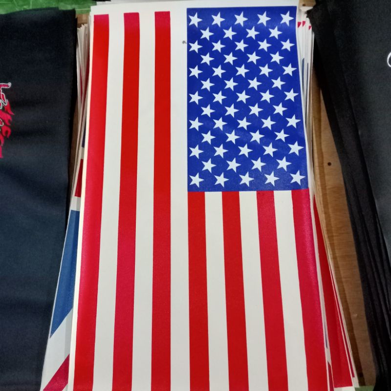 Kulit jok motor gambar bendera Amerika