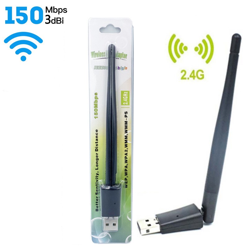 (COD)MT 7601 Sinyal wifi desktop tanpa wayar USB menerima pemancar set-top kotak lagu permintaan kartu jaringan mesin