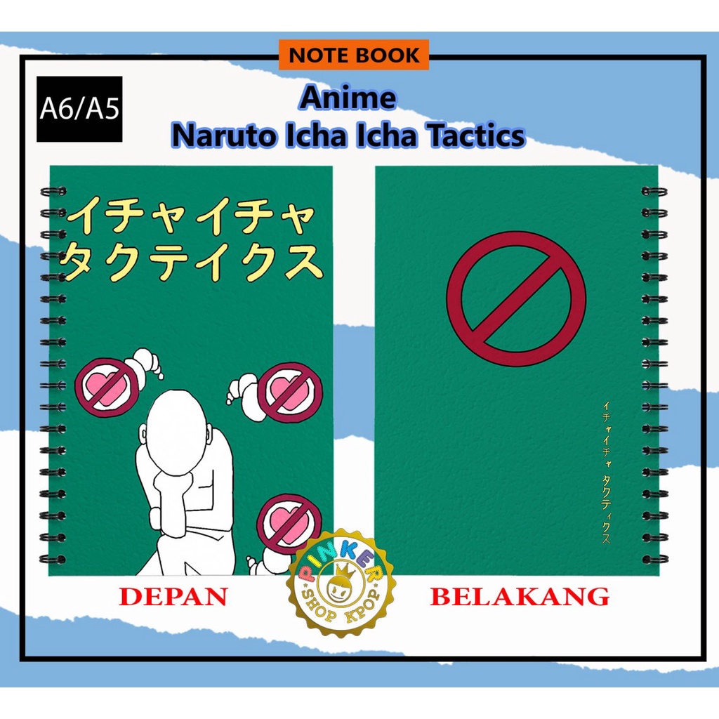 

(SP-007) Note/Notebook Naruto Icha Icha Tactics A6/A5 Softcover Hardcover Spiral