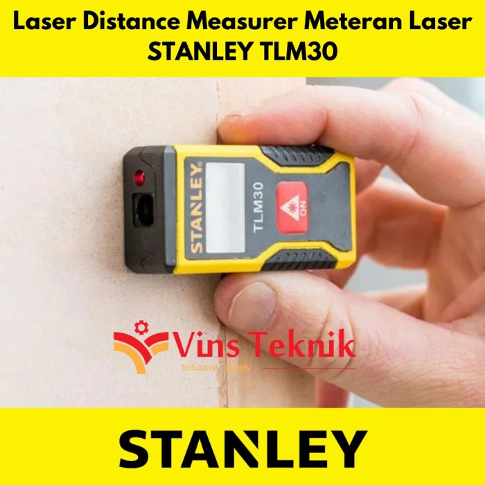 Meteran Laser Stanley Alat Ukur Laser 9 Meter Tlm30