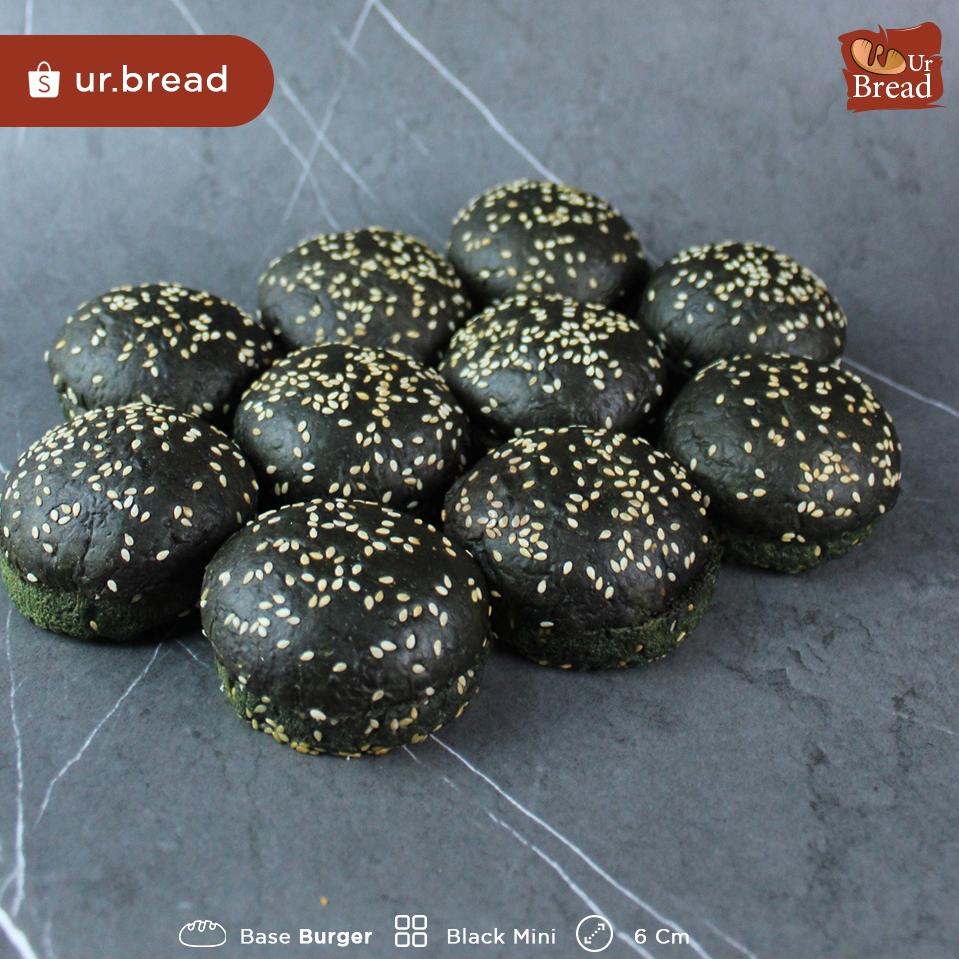 

さ Roti Burger Hitam 6cm isi 10 | Base Burger 6cm Black を