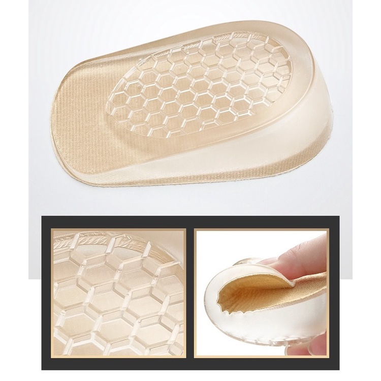 Insole Insol Sol Gel Peninggi Sepatu Penambah Tinggi Badan OSM-AS105