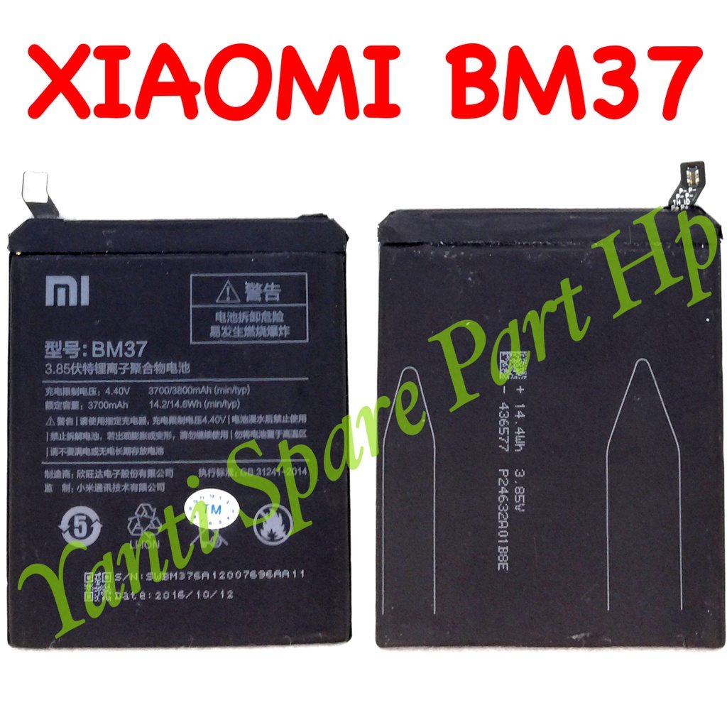 Baterai Xiaomi MI5S Plus BM37 Original New