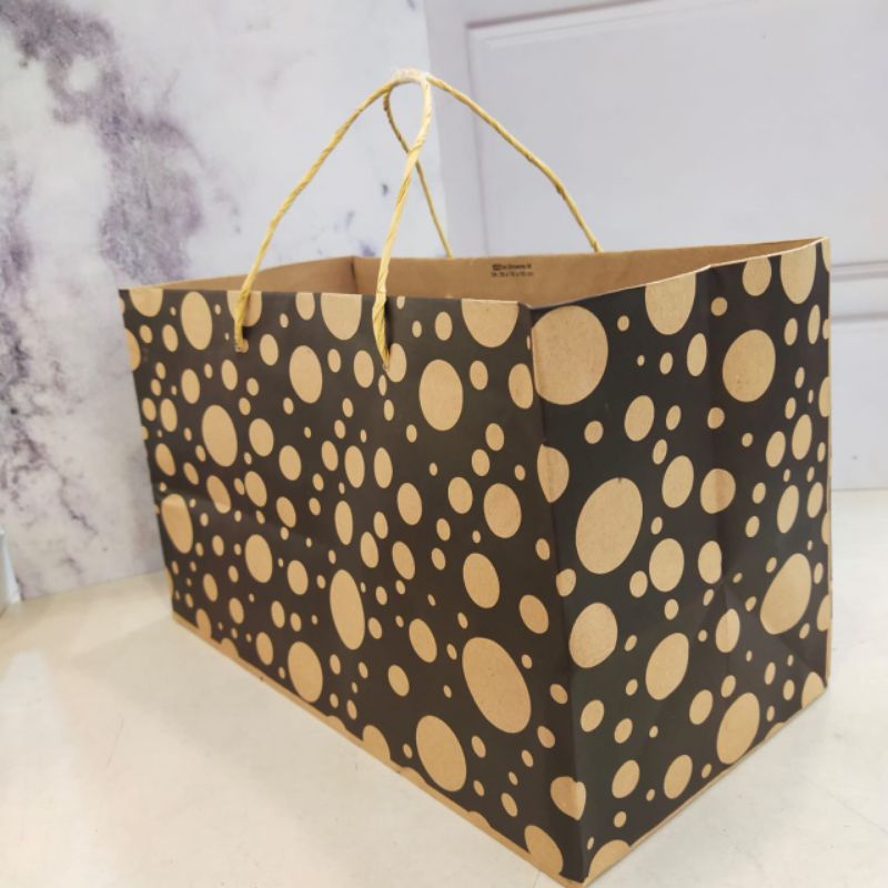 

PAPER BAG MOTIF POLKADOT 36X18X15
