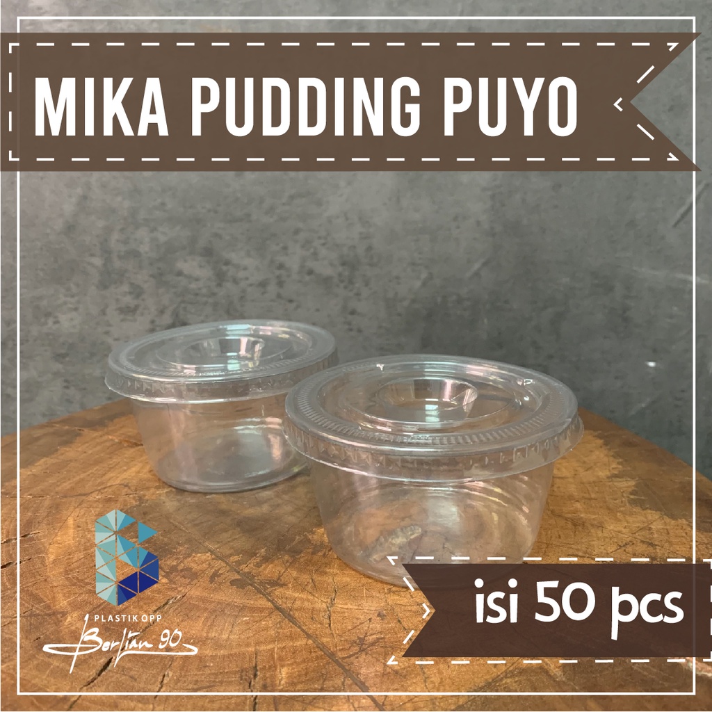 Jual Mika Puding Puyo Cup Pudding Puyo 200ml Cup Pudding 200ml Cup Pudding Mika Bening Tebal 4179