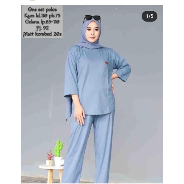 one set poje kaos combed