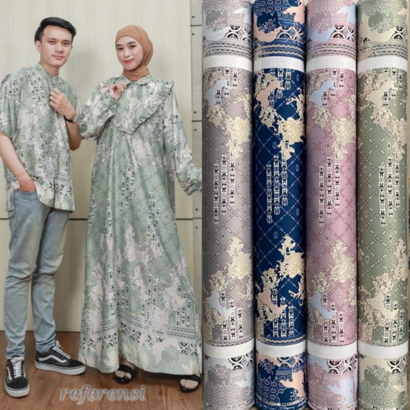 Kain Dr Silk Mengkilap Motif Arabelle Abstract harga per setengah meter