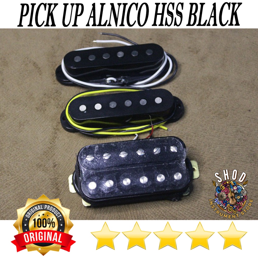 pickup alnico fender squier classic vibe hss original black