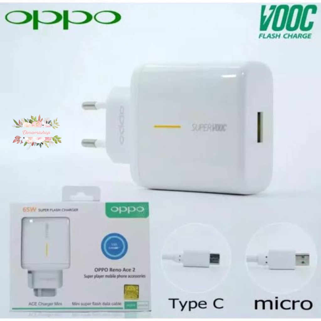 Charger Cashan tc Oppo 65W Type C Super Vooc Reno Ace 2 usb cable data C Charge Fast Charging Suppor