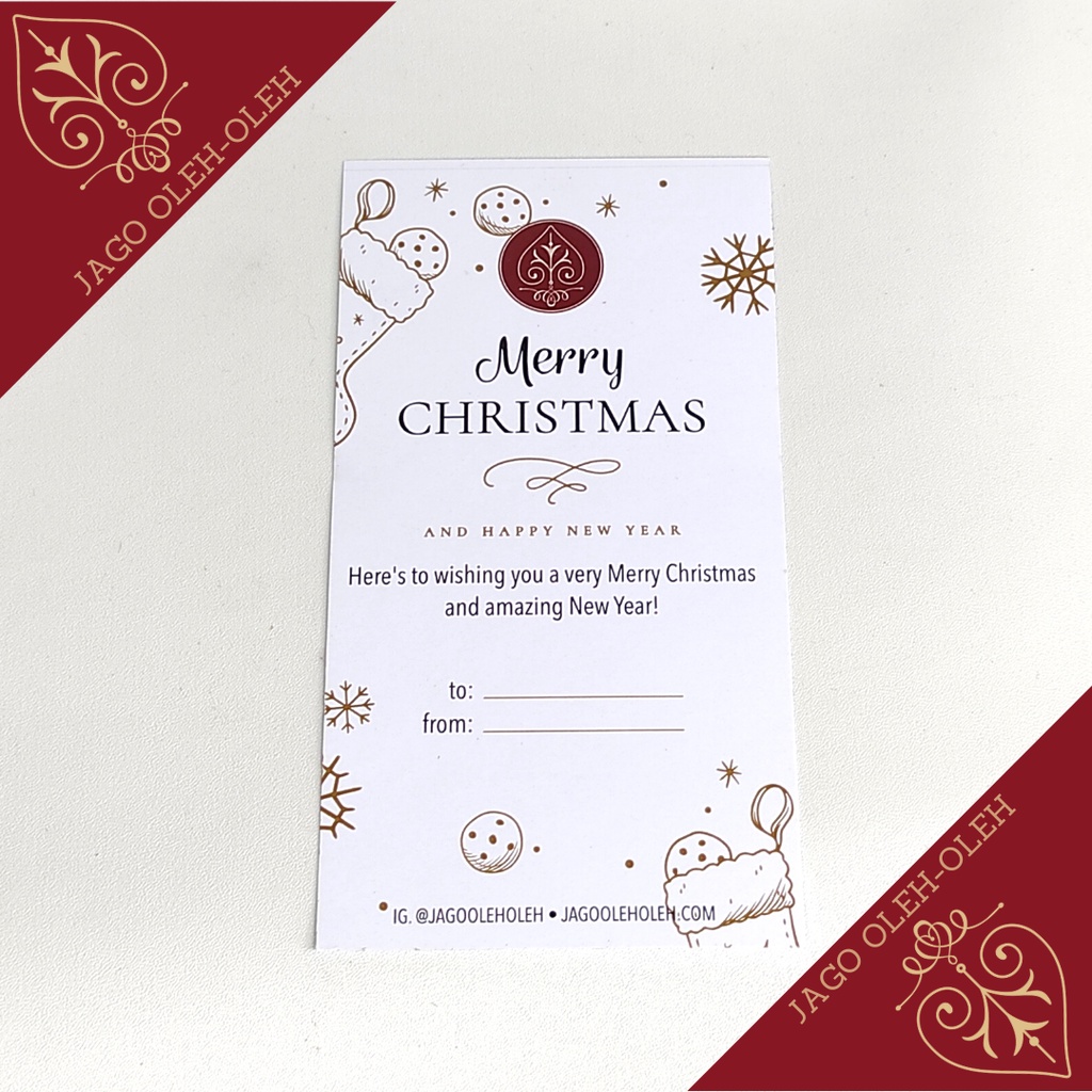 Hang tag Natal dan Tahun Baru (Christmas &amp; New Year)