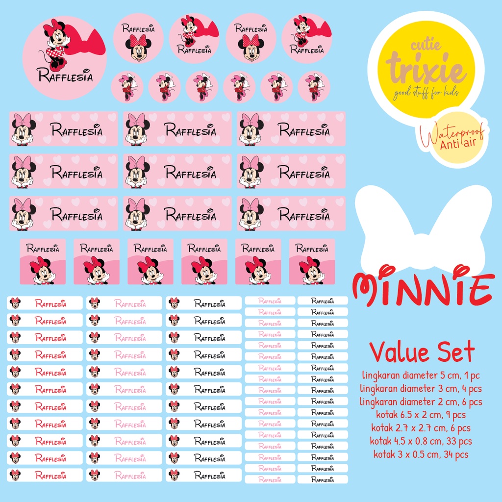 

Sticker Label Nama Anak Minnie (Vset)
