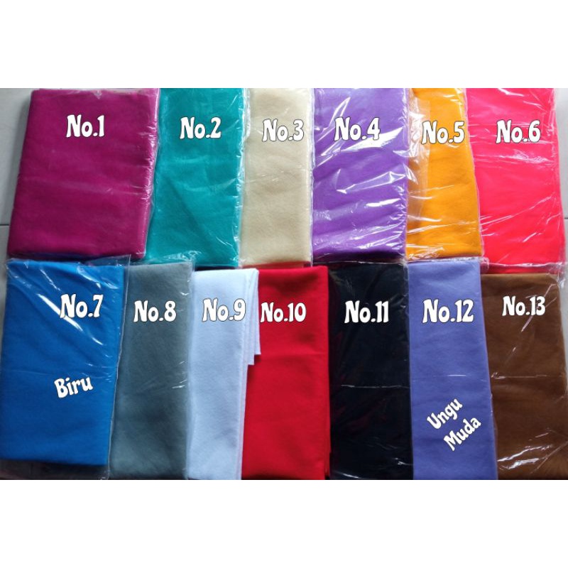 Kain Flanel 1 Meter Kain Flanel Warna Warni Kain Flanel Bahan Kerajinan
