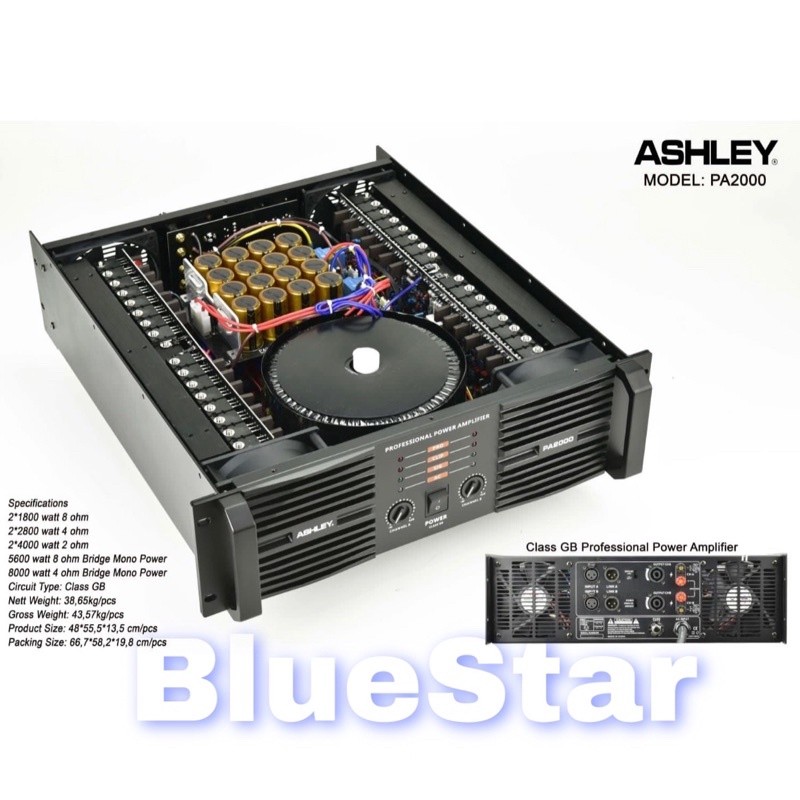Power Ashley PA 2000 Original Amplifier Ashley Class GB