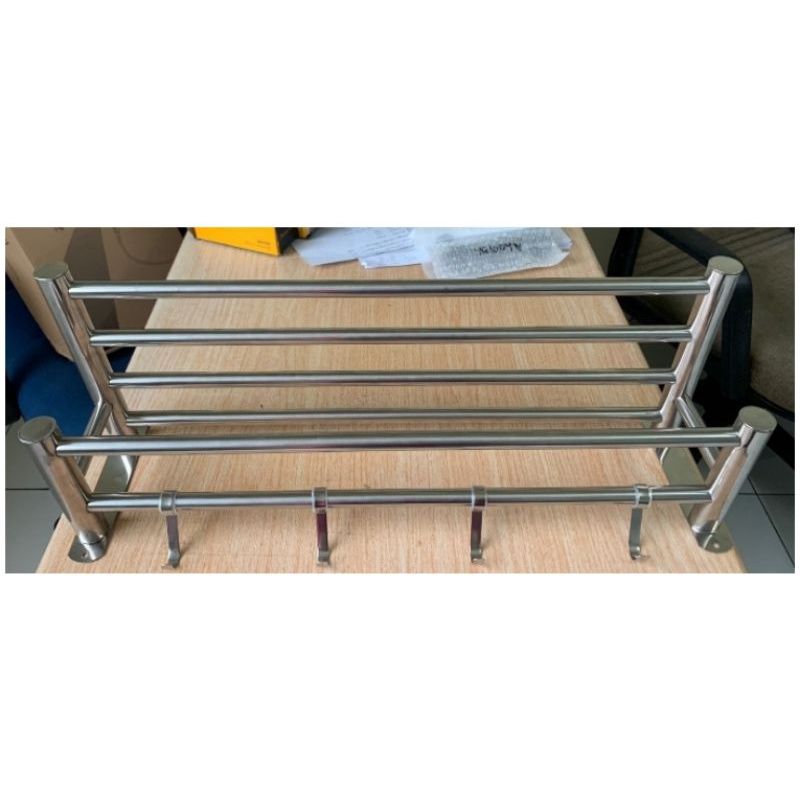 RAK HANDUK KAMAR MANDI /RAK HANDUK LIPAT/DINDING Multifungsi  STAINLES