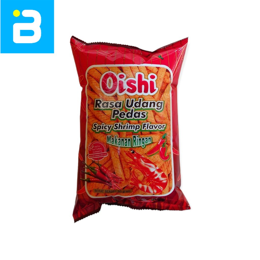 

Oishi Rasa Udang Pedas 60 G