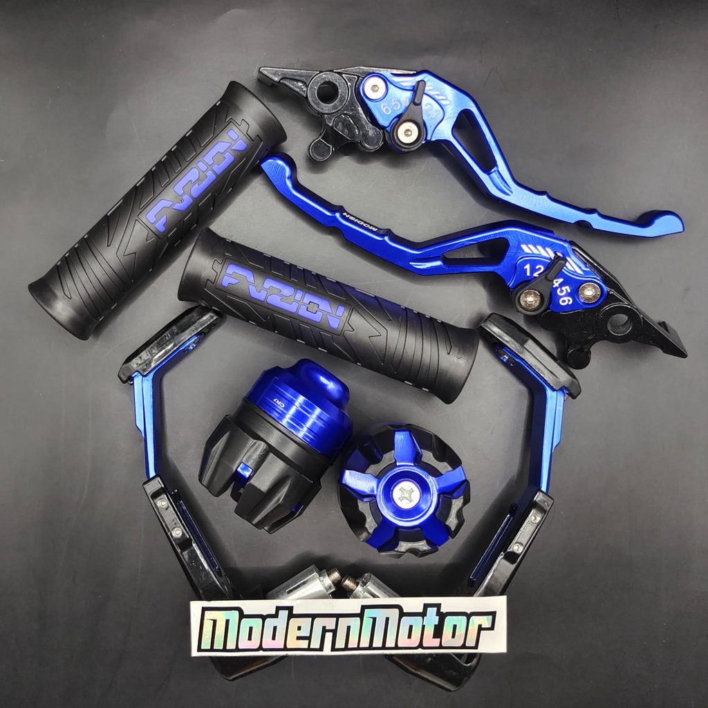 Proguard robot+Handgrip Fuzion+jalu as+Handle variasi CNC Ninja 250 Ninja 250 fi Ninja RR KLX CRF CBR CB CBR 150 CBR Facelite KLX 150 D-Tracker Vario 160 Mx king