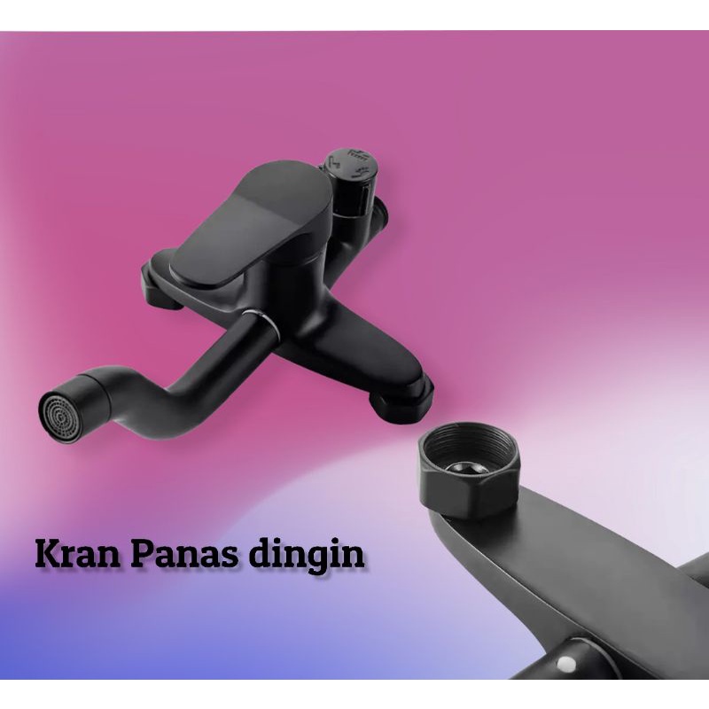 shower tiang coulomn Stainlees SUS 304 set kran panas dingin black hitam PROMO TERMURAH SEPAKET SHOWER