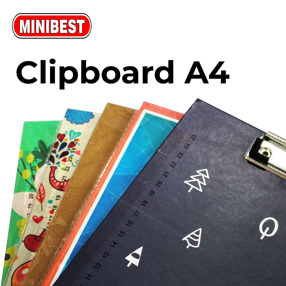 [MB] Papan Jalan / Papan Ujian Clipboard A4 With Cover