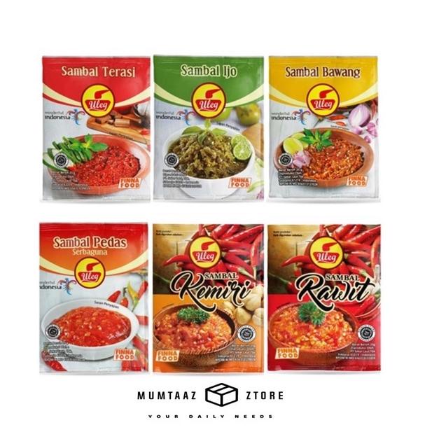 

[PRODUK IEJKP] ☘️MUMTAAZZTORE☘️ FINNAFOOD Sambal Uleg 20gr All Varian RCD