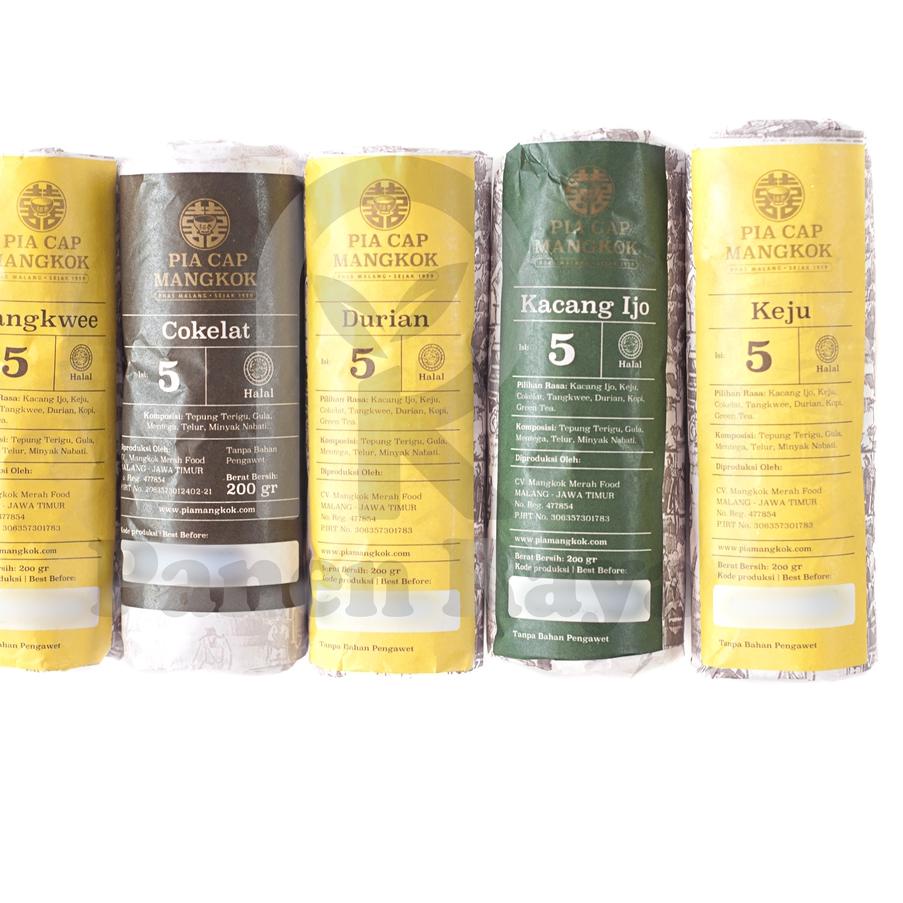 

✨SHOPEE MALL✨ Pia Mangkok Malang Kacang Hijau Tangkwee Durian Coklat Keju Isi 5 