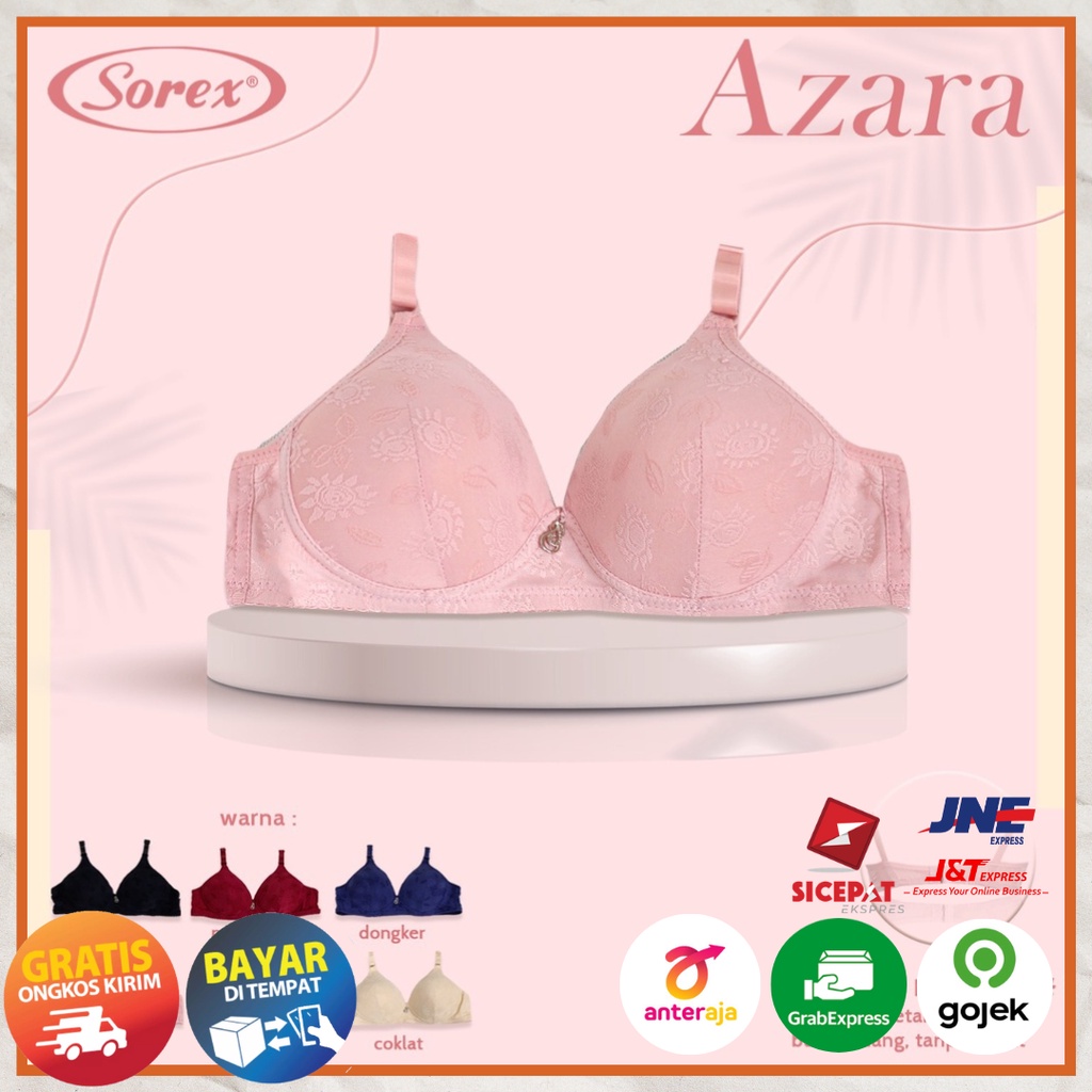 BH Wanita Sorex 18208 Bra Busa Sedang Tanpa Kawat Cup A-B Pakaian Dalam Bermerk Berkualitas Harga Termurah