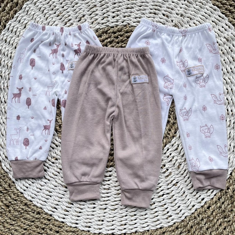 3 PCS Celana Panjang Bayi Bayi Celana Pendek Bayi Baru Lahir Baju Bayi Setelan Warna Taro Celana Bayi Newborn Hampers Bayi Hadiah Lahiran Bayi DNW BABY