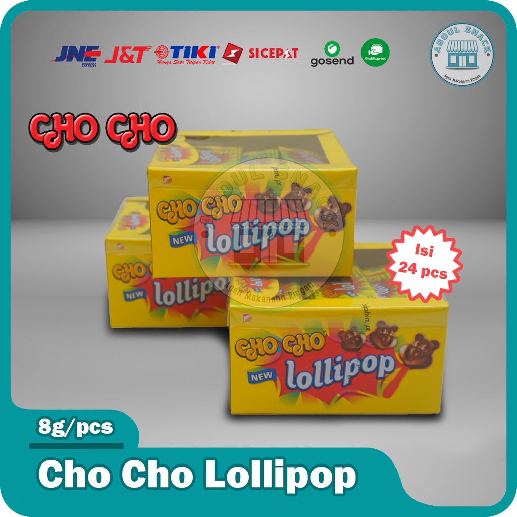 

ChoCho Lollipop Permen Lolipop Coklat 1 Box isi 24 pcs @8gr