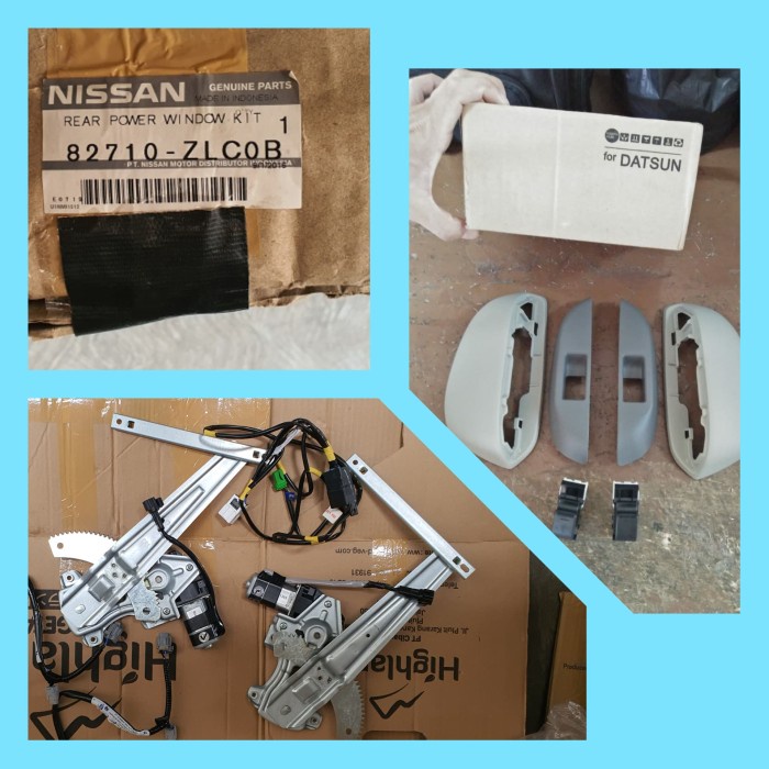 Power Window Kaca Regulator Belakang Kit Set Upgrade Datsun Go Ori #Orignal