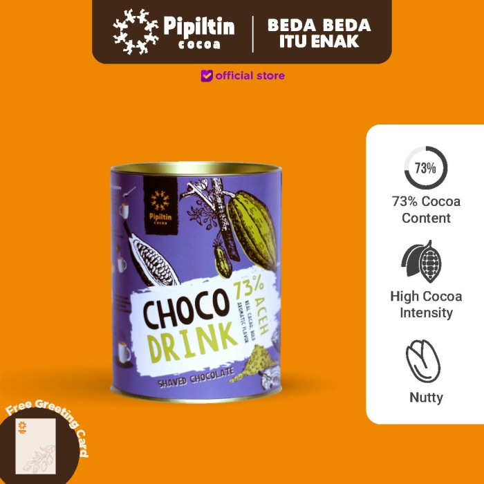 

Pipiltin Cocoa Dark Chocolate - Choco Drink Aceh 73%
