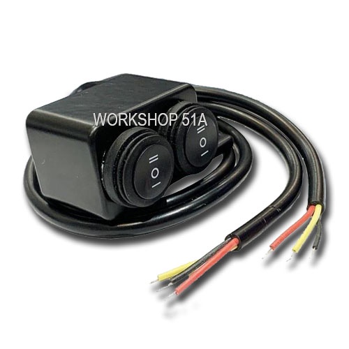 Saklar Lampu Motor Spion On Off On Waterproof CNC 1 Tombol 2 Mode 2 Tombol 4 Tombol