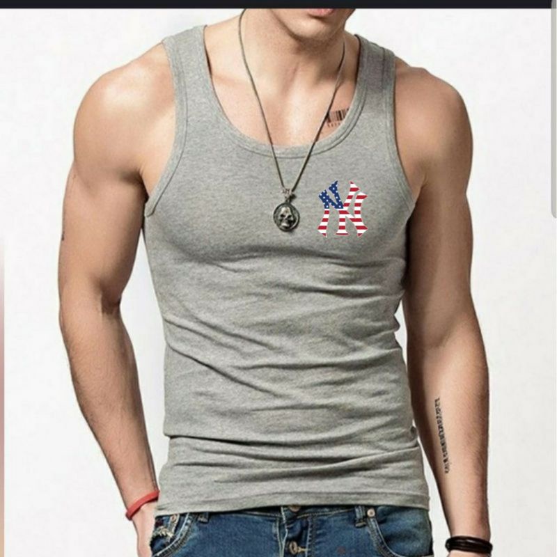 Singlet Pria Dewasa Ny Us Kaos Dalam Cowok Baju Pria Tanktop Cowok Atasan Singlet Pria Kaos Olahraga Pria