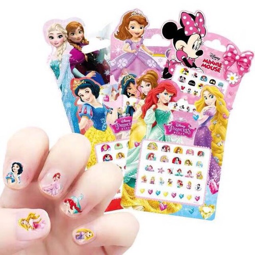 Stiker Kuku Anak Perempuan Karakter Sticker Nail Art Motif Princess Putri Kartun