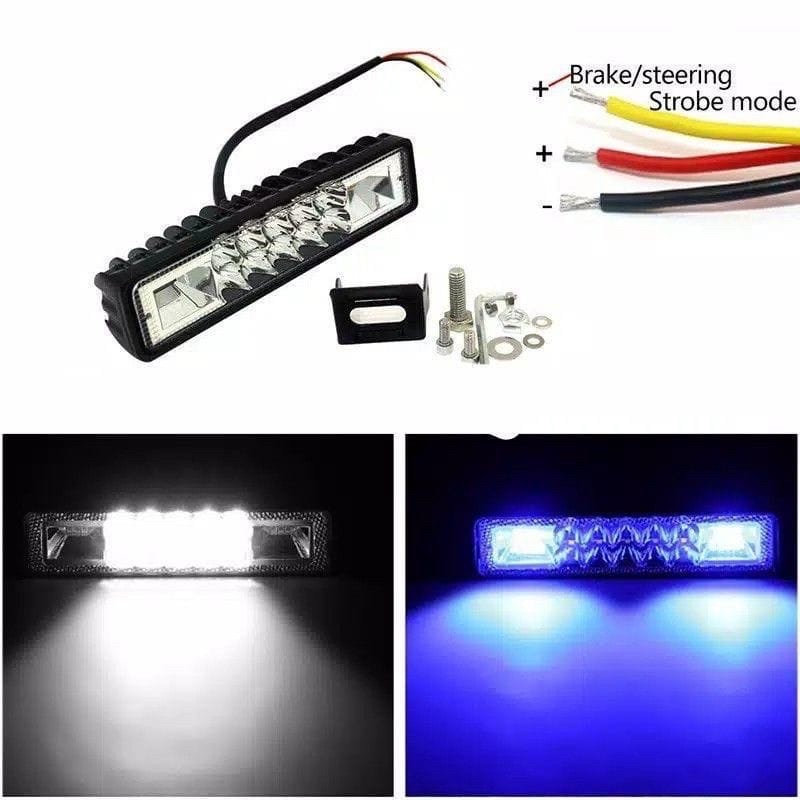 LAMPU TEMBAK 10 LED CWL 10LED BIRU BIRU 3X3 LAMPU TEMBAK SOROT 10LED LED