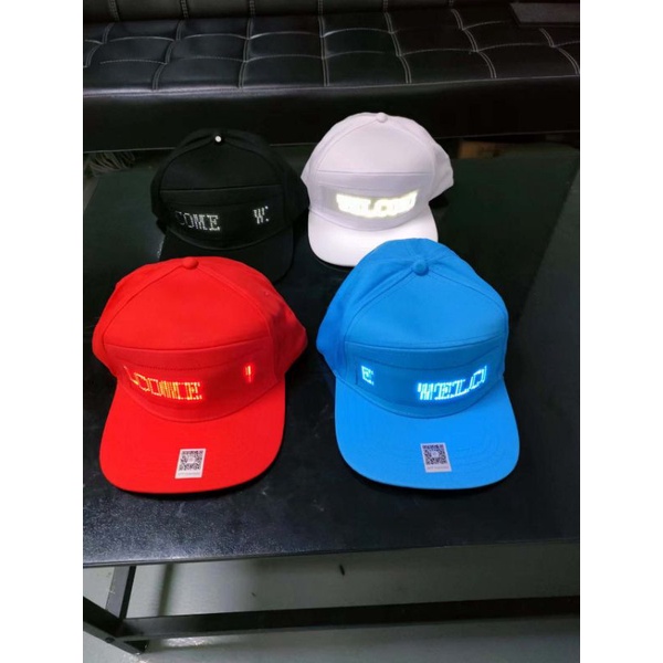 Topi LED bisa ganti tulisan suka2