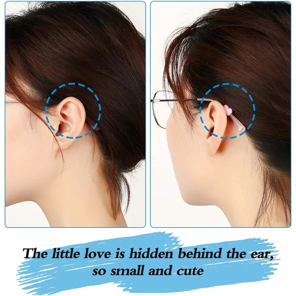 5pasang Silikon Anti-slip Holder Untuk Aksesori Kacamata Ear Hook Olahraga Kacamata Temple Tip Stoppers Glasses Anti-slip Accessory
