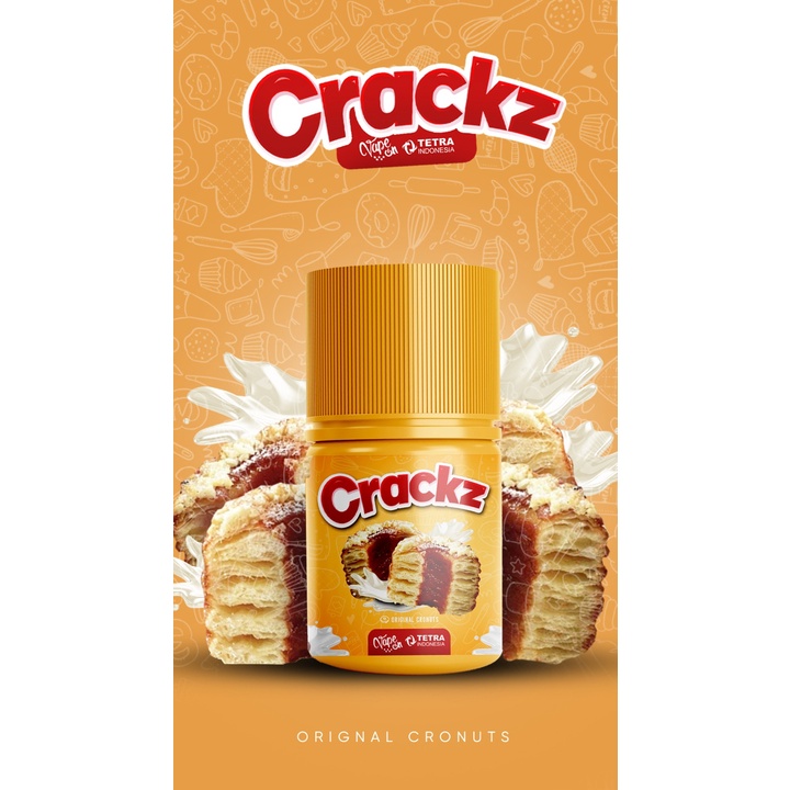 Crackz V2 Original Cronuts 60ML by Tetra Indonesia x Vape On