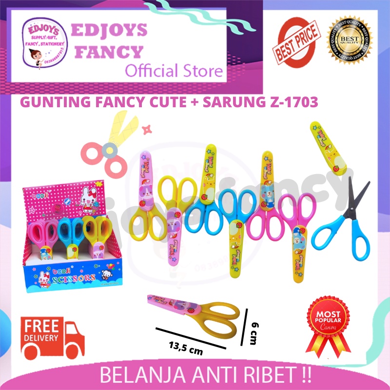 

Gunting anak fancy cute + sarung pengaman Z-1703(24)